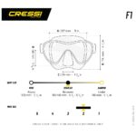 Μάσκα Κατάδυσης Cressi F1 - Image 4